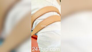 Peeping on Tits (Showing Face) Young Amateur Chinese Asian Girl in Public 232x