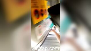 Low Angle Peeping + Peeping on Tits Combo (Showing Face) Young Amateur Chinese Asian Girl in Public 238 381x