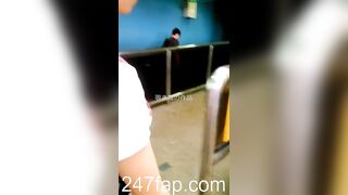 Peeping on Tits (Showing Face) Young Amateur Chinese Asian Girl in Public 236xx