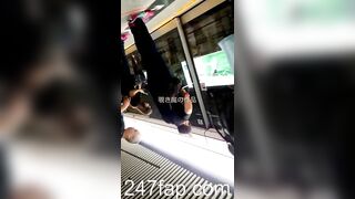 Panty Voyeur + Peeping on Tits Combo (Showing Face) Young Amateur Chinese Asian Girl in Public 250 476x