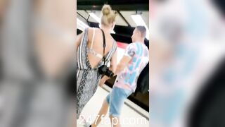 Peeping on Tits (Showing Face) Young Amateur Chinese Asian Girl in Public 253