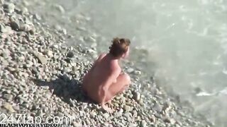 Naturist Attractive Woman Having Sex Outdoor Spy Nude Beach Couples 144