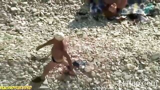 Naturist Seductive Mother Having Sex Outdoor Spy Nude Beach Couples 308