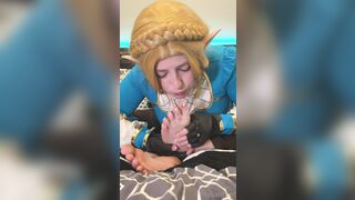 Zeldahyrule (Zelda Hyrule aka xZeldaHyrule) OnlyFans Leaks Feet Fetishy Anime Cosplay Gaming Porn Video 12