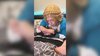 Zeldahyrule (Zelda Hyrule aka xZeldaHyrule) OnlyFans Leaks Feet Fetishy Anime Cosplay Gaming Porn Video 12