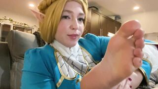 Zeldahyrule (Zelda Hyrule aka xZeldaHyrule) OnlyFans Leaks Feet Fetishy Anime Cosplay Gaming Porn Video 32