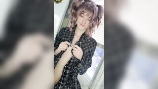 Motzie (motzie5) OnlyFans Leaks Smol Tiddy Goth Girlfriend Gone Wild Porn Video 80