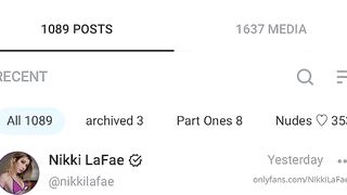 Nikkilafae (Nikki LaFae aka nikkilafaefree) OnlyFans leaks 4 foot 9 inch 22 yo Slim Fit Girl Porn Video 24