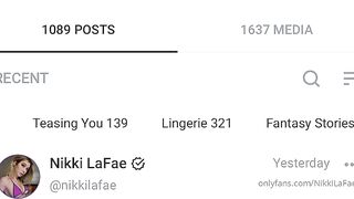 Nikkilafae (Nikki LaFae aka nikkilafaefree) OnlyFans leaks 4 foot 9 inch 22 yo Slim Fit Girl Porn Video 24