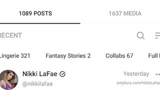 Nikkilafae (Nikki LaFae aka nikkilafaefree) OnlyFans leaks 4 foot 9 inch 22 yo Slim Fit Girl Porn Video 24