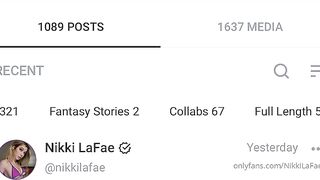 Nikkilafae (Nikki LaFae aka nikkilafaefree) OnlyFans leaks 4 foot 9 inch 22 yo Slim Fit Girl Porn Video 24