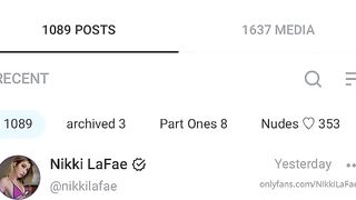 Nikkilafae (Nikki LaFae aka nikkilafaefree) OnlyFans leaks 4 foot 9 inch 22 yo Slim Fit Girl Porn Video 24