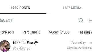 Nikkilafae (Nikki LaFae aka nikkilafaefree) OnlyFans leaks 4 foot 9 inch 22 yo Slim Fit Girl Porn Video 24
