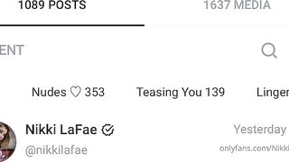 Nikkilafae (Nikki LaFae aka nikkilafaefree) OnlyFans leaks 4 foot 9 inch 22 yo Slim Fit Girl Porn Video 24