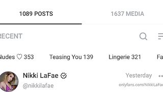 Nikkilafae (Nikki LaFae aka nikkilafaefree) OnlyFans leaks 4 foot 9 inch 22 yo Slim Fit Girl Porn Video 24