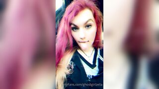 Ghostgirlbellaa (ghostgirlzella aka EMObella) OnlyFans Leaks Your Local Trailer Park Girl Porn 53