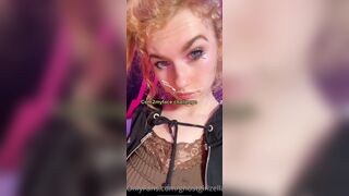 Ghostgirlbellaa (ghostgirlzella aka EMObella) OnlyFans Leaks Your Local Trailer Park Girl Porn 5