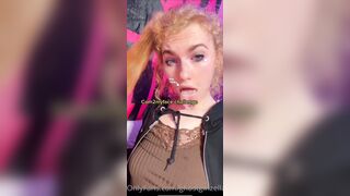 Ghostgirlbellaa (ghostgirlzella aka EMObella) OnlyFans Leaks Your Local Trailer Park Girl Porn 5