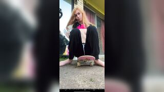 Ghostgirlbellaa (ghostgirlzella aka EMObella) OnlyFans Leaks Your Local Trailer Park Girl Porn 11