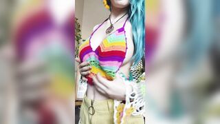 [141]- Lilc0smic (Cosmic aka CosmicCreatures) OnlyFans Leaks Freaky Lil Hippie and Full Time Brat Porn