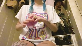 (53)- Lilc0smic (Cosmic aka CosmicCreatures) OnlyFans Leaks Freaky Lil Hippie and Full Time Brat Porn