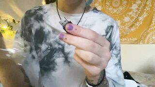 [215]- Lilc0smic (Cosmic aka CosmicCreatures) OnlyFans Leaks Freaky Lil Hippie and Full Time Brat Porn