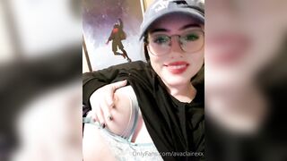 [225] Avaclairexx (avaisoutofideas aka Ava Claire) OnlyFans Leaks Big White Peach Ass Girl Porn