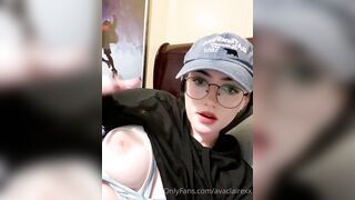 [226] Avaclairexx (avaisoutofideas aka Ava Claire) OnlyFans Leaks Big White Peach Ass Girl Porn