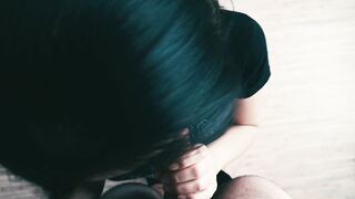 Asian Girl gives Dedicated Sloopy Blowjob- Rae Lil Black OnlyFans Leaks