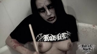 Solo Masturbation with Corpse Paint- Rae Lil Black OnlyFans Leaks