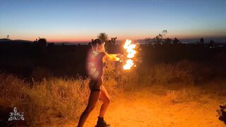 Fire dancing at dusk I love the desert and the dust  it fuels my soul. - Jewelzblu OnlyFans Leaks