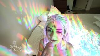 I welcome you to my rainbow dimension and suck you dry Full 12 minute v - Jewelzblu OnlyFans Leaks