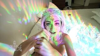 I welcome you to my rainbow dimension and suck you dry Full 12 minute v - Jewelzblu OnlyFans Leaks
