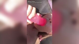 Backyard Squirt - Allipark22 (Allison Parker) OnlyFans Leaks Nude
