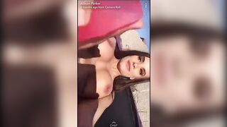Backyard Squirt - Allipark22 (Allison Parker) OnlyFans Leaks Nude