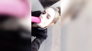 Dildo BJ Outside Car - Allipark22 (Allison Parker) OnlyFans Leaks Nude