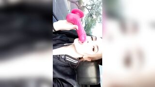 Dildo BJ Outside Car - Allipark22 (Allison Parker) OnlyFans Leaks Nude
