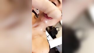 Sloppy Dildo Blowjob - Allipark22 (Allison Parker) OnlyFans Leaks Nude