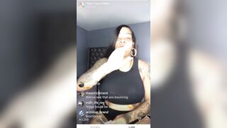 Ebony Bombshell Bodi Quiin's Sexy Stockings and Heels Show