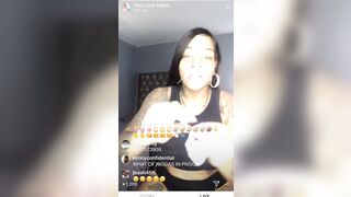 Ebony Bombshell Bodi Quiin's Sexy Stockings and Heels Show