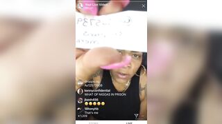 Ebony Bombshell Bodi Quiin's Sexy Stockings and Heels Show