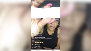 Ebony Bombshell Bodi Quiin's Sexy Stockings and Heels Show