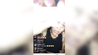 Ebony Bombshell Bodi Quiin's Sexy Stockings and Heels Show