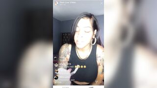 Ebony Bombshell Bodi Quiin's Sexy Stockings and Heels Show