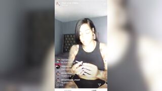 Ebony Bombshell Bodi Quiin's Sexy Stockings and Heels Show