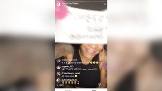 Ebony Bombshell Bodi Quiin's Sexy Stockings and Heels Show