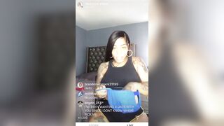 Ebony Bombshell Bodi Quiin's Sexy Stockings and Heels Show