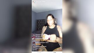 Ebony Bombshell Bodi Quiin's Sexy Stockings and Heels Show