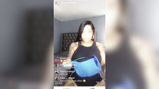 Ebony Bombshell Bodi Quiin's Sexy Stockings and Heels Show