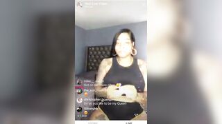 Ebony Bombshell Bodi Quiin's Sexy Stockings and Heels Show